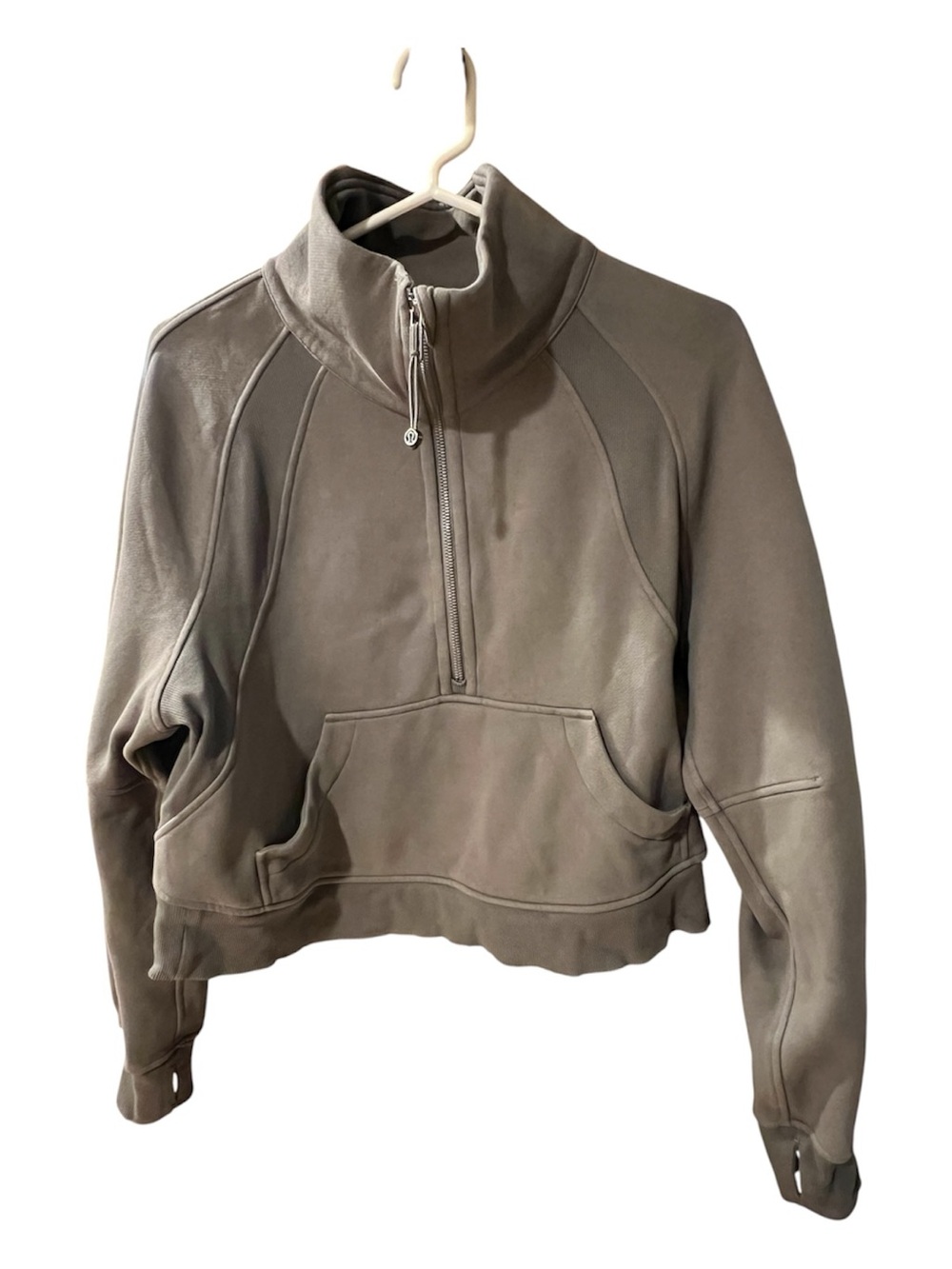 Lululemon Scuba 1/2 Zip Olive Green